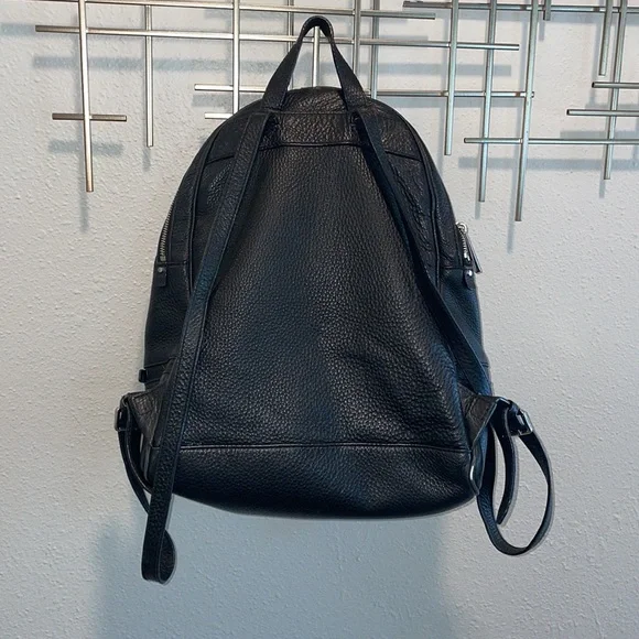 Michael Kors Rhea Black Leather Backpack - Picture 7 of 12
